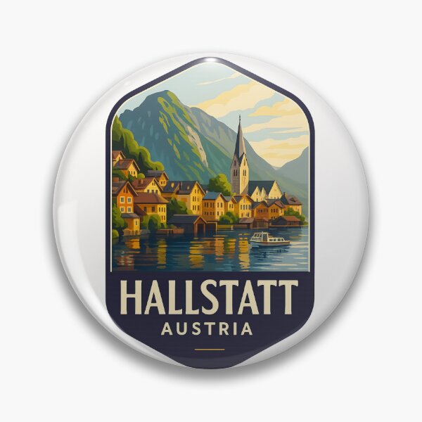 Item preview, Hallstatt Austria Alpine Village Reflections designed and sold by Places On Earth.