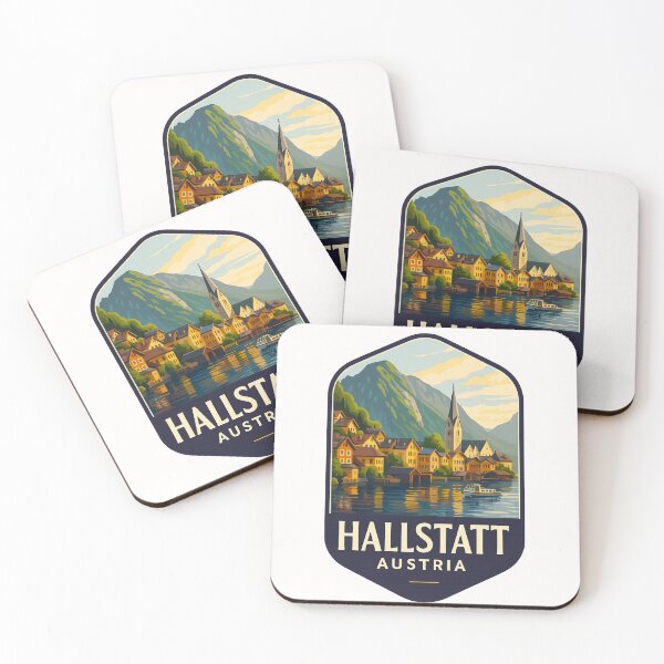 Item preview, Hallstatt Austria Alpine Village Reflections designed and sold by Places On Earth.