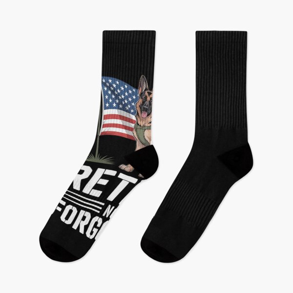 Item preview, Retired Not Forgotten Hero K9 Dog American Flag designed and sold by DetroitMug.