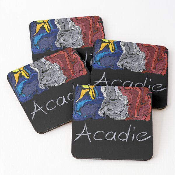 Item preview, Acadian-Flag-Pastel-Liquid-Mosaic---Drapeau-Acadien-Mosaque-Liquide-Pastel-Vitrail designed and sold by EliasWittschier.