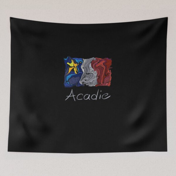 Item preview, Acadian-Flag-Pastel-Liquid-Mosaic---Drapeau-Acadien-Mosaque-Liquide-Pastel-Vitrail designed and sold by EliasWittschier.