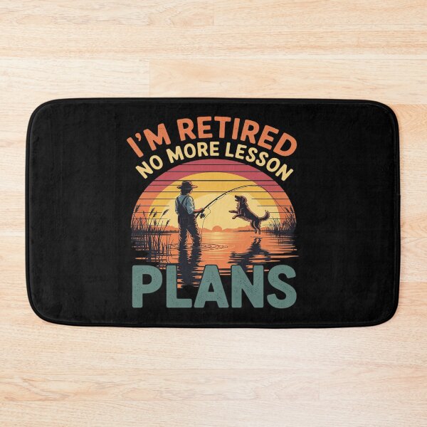 Item preview, Retired Teacher Fishing No More Lesson Plans Retirement designed and sold by DetroitMug.