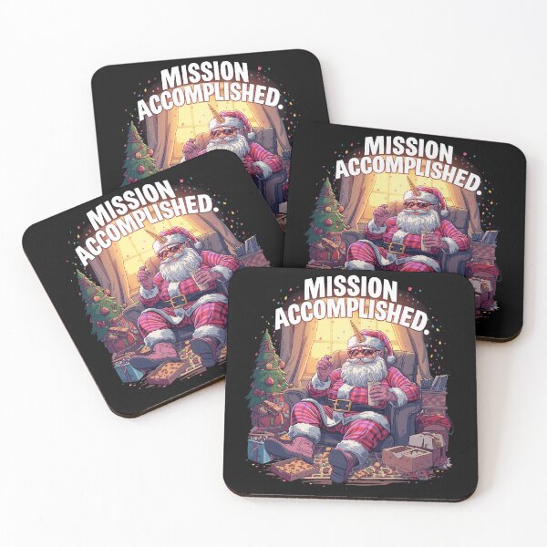 Item preview, Mission Accomplished Santa | Funny Christmas Pajama Santa Relaxing Holiday Design designed and sold by PLUSHIWORLDtm.