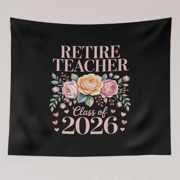 Item preview, Retired Teacher Proud Senior Class of 2026 Cute Flower Party designed and sold by DetroitMug.