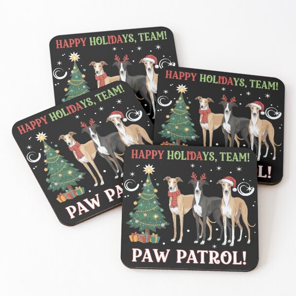 Item preview, Happy Holidays Team Paw Patrol Three Greyhounds designed and sold by zoughlal.