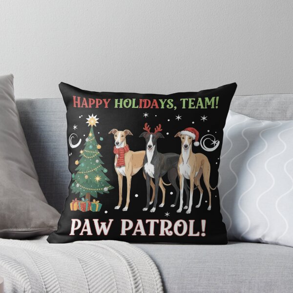 Item preview, Happy Holidays Team Paw Patrol Three Greyhounds designed and sold by zoughlal.