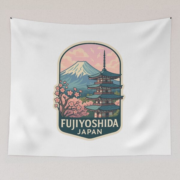 Item preview, Fujiyoshida – Chureito Pagoda and Spring Sakura designed and sold by Aryabek.