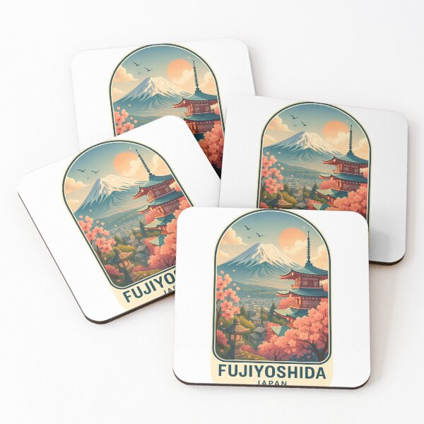 Item preview, Fujiyoshida – Sunset Over the City and Mount Fuji designed and sold by Aryabek.