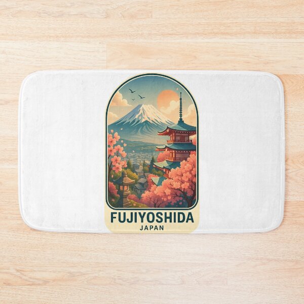 Item preview, Fujiyoshida – Sunset Over the City and Mount Fuji designed and sold by Aryabek.
