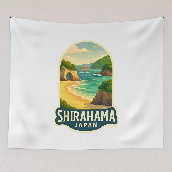 Item preview, Shirahama – Seaside Torii and Coastal Beauty designed and sold by Aryabek.