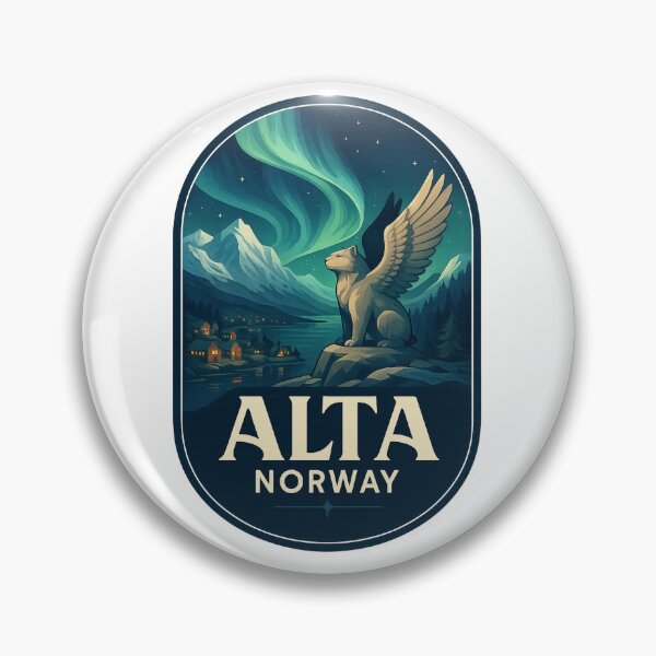 Item preview, Alta – Aurora Over Fjords and Winged Guardian designed and sold by Aryabek.