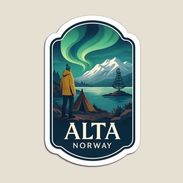 Alta – Arctic Camping Under the Lights Magnet