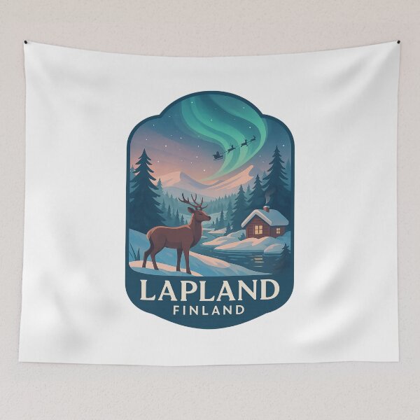Item preview, Lapland – Santa’s Sleigh Under the Northern Lights designed and sold by Aryabek.