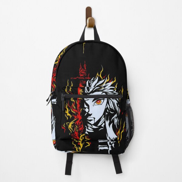 Item preview, Fiery Warrior Half-Face With Burning Blade designed and sold by Artistic canvas store.
