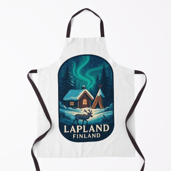 Item preview, Lapland – Cozy Winter Night Beneath the Aurora designed and sold by Aryabek.
