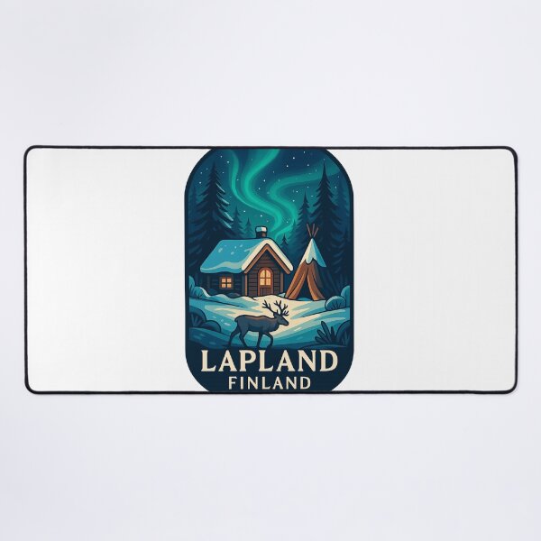 Item preview, Lapland – Cozy Winter Night Beneath the Aurora designed and sold by Aryabek.