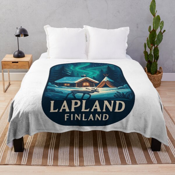 Item preview, Lapland – Cozy Winter Night Beneath the Aurora designed and sold by Aryabek.