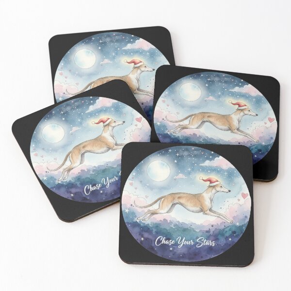 Item preview, Chase Your Stars Running Greyhound Watercolor Art designed and sold by zoughlal.