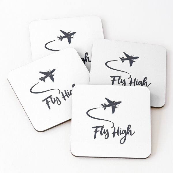 Item preview, Fly High Airplane Minimalist Typography designed and sold by quietvisualsco.