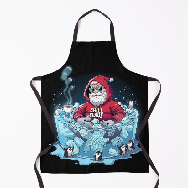 Item preview, Chill Claus Ice Bath – Funny Santa Relaxing in Cool Winter Style designed and sold by PLUSHIWORLDtm.