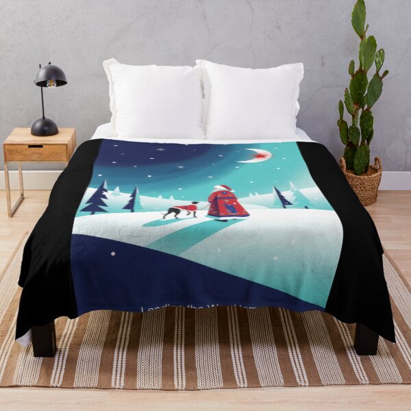 Item preview, Leading the Way Home Stylized Santa and Greyhound designed and sold by zoughlal.