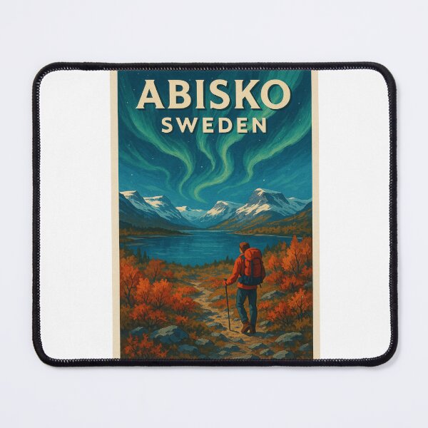 Item preview, Abisko – Autumn Aurora over Lapporten designed and sold by Aryabek.