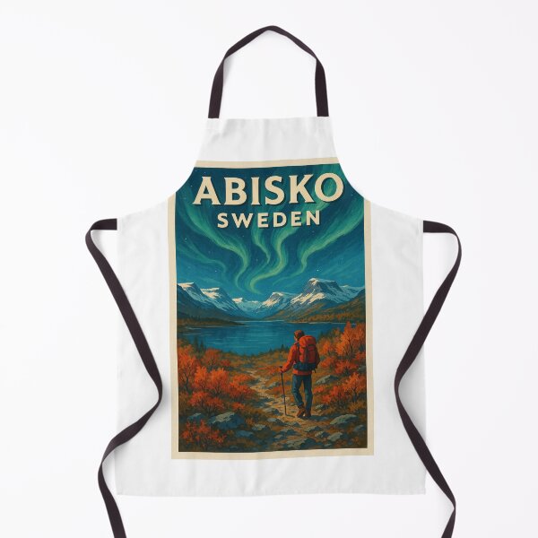 Item preview, Abisko – Autumn Aurora over Lapporten designed and sold by Aryabek.