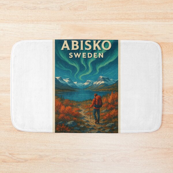 Item preview, Abisko – Autumn Aurora over Lapporten designed and sold by Aryabek.