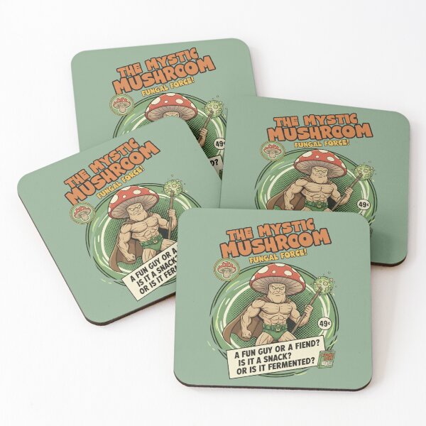 Item preview, The Mystic Mushroom Fungal Force! Retro Comic Book Hero designed and sold by AwesomeBeyondLimits.