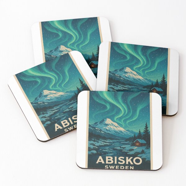 Item preview, Abisko – Winter Night by the River designed and sold by Aryabek.