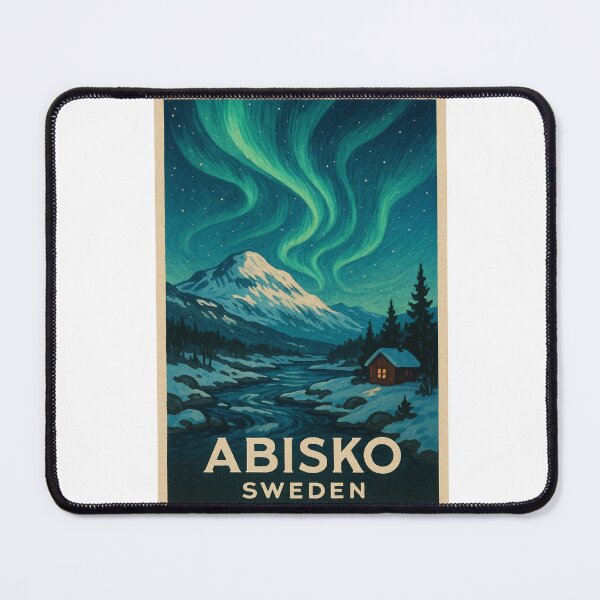Item preview, Abisko – Winter Night by the River designed and sold by Aryabek.