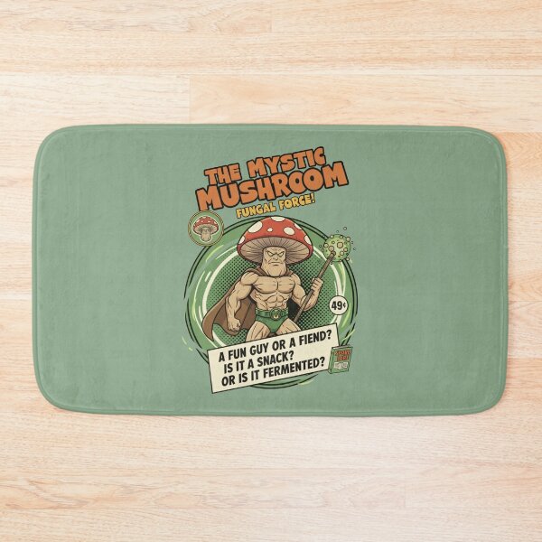 Item preview, The Mystic Mushroom Fungal Force! Retro Comic Book Hero designed and sold by AwesomeBeyondLimits.