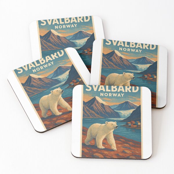 Item preview, Svalbard – Polar Bear Above Glacier Fjord designed and sold by Aryabek.