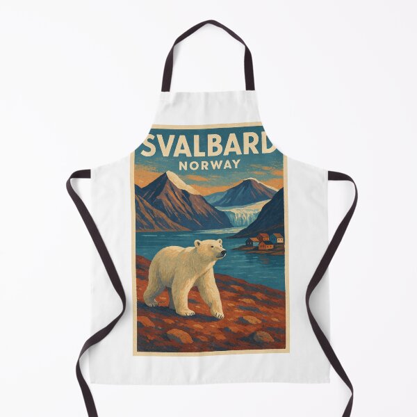 Item preview, Svalbard – Polar Bear Above Glacier Fjord designed and sold by Aryabek.