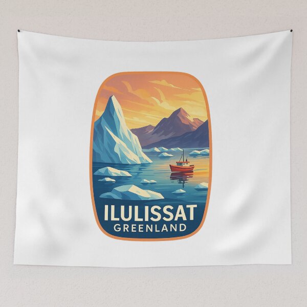Item preview, Ilulissat – Sunset Over Iceberg Bay designed and sold by Aryabek.