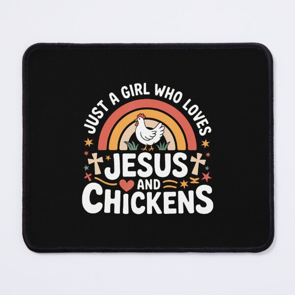 Item preview, Just A Girl Who Loves Jesus And Chickens designed and sold by EdithKelly1.