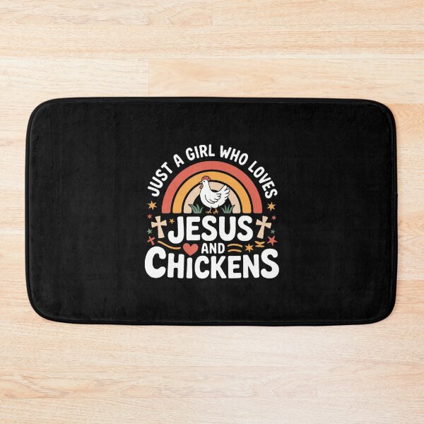 Item preview, Just A Girl Who Loves Jesus And Chickens designed and sold by EdithKelly1.