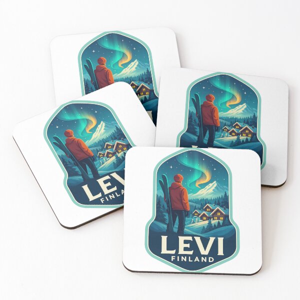 Item preview, Levi – Ski Village Under the Northern Lights designed and sold by Aryabek.