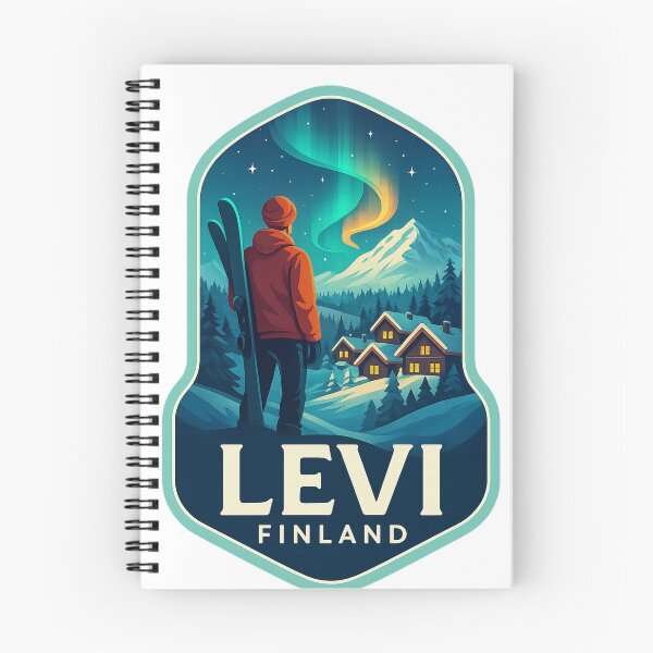 Item preview, Levi – Ski Village Under the Northern Lights designed and sold by Aryabek.