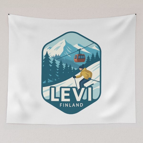 Item preview, Levi – Ski Slopes and Gondola View designed and sold by Aryabek.