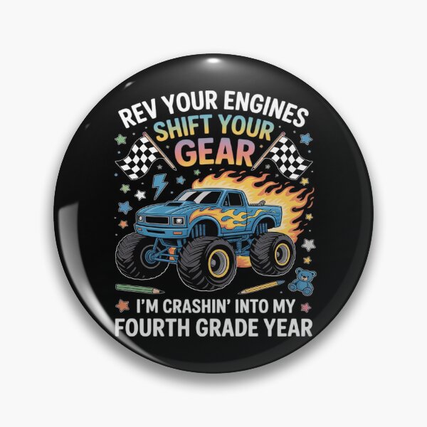 Item preview, Rev Your Engines Truck For Fourth Graders designed and sold by DetroitMug.