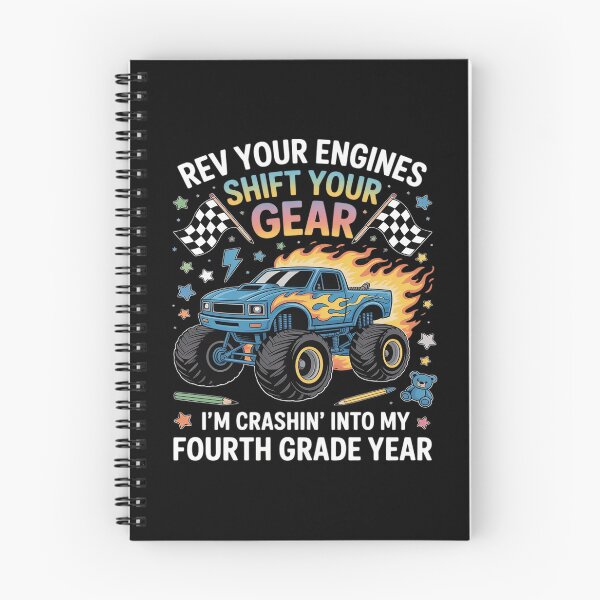 Item preview, Rev Your Engines Truck For Fourth Graders designed and sold by DetroitMug.