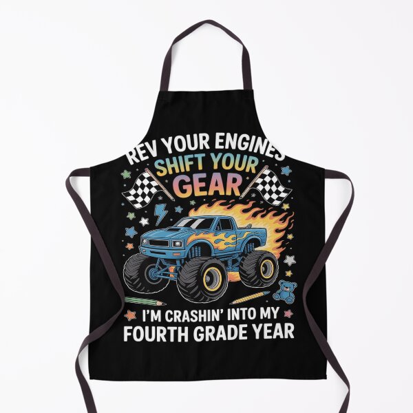 Item preview, Rev Your Engines Truck For Fourth Graders designed and sold by DetroitMug.