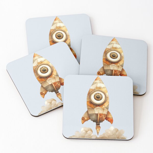 Item preview, Steampunk Mechanical Rocket designed and sold by CharlottePlaceArt.