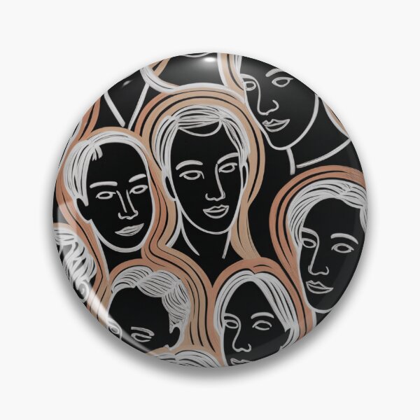 Item preview, Interconnected Faces Mosaic Throw Blanket & Pillow Cover - Diverse Expressions & Serene Smiles designed and sold by ZyxDes.