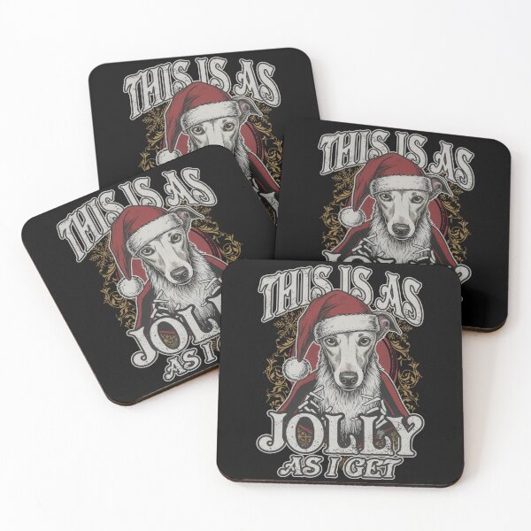 Item preview, Jolly As I Get Funny Grumpy Greyhound Christmas designed and sold by zoughlal.