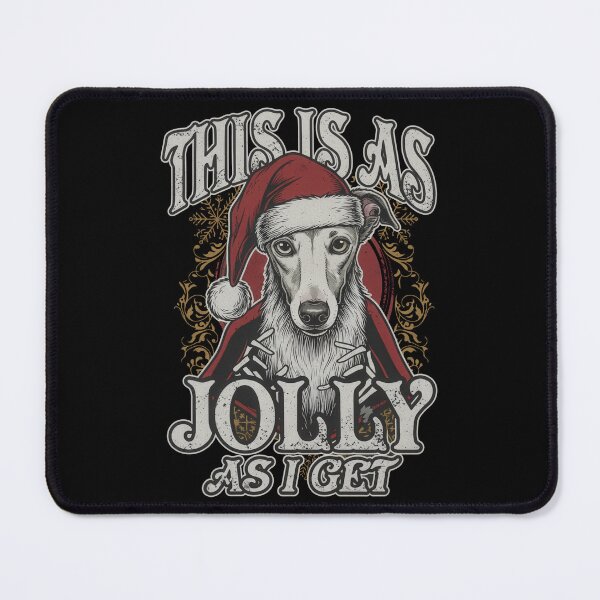 Item preview, Jolly As I Get Funny Grumpy Greyhound Christmas designed and sold by zoughlal.