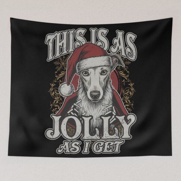 Item preview, Jolly As I Get Funny Grumpy Greyhound Christmas designed and sold by zoughlal.