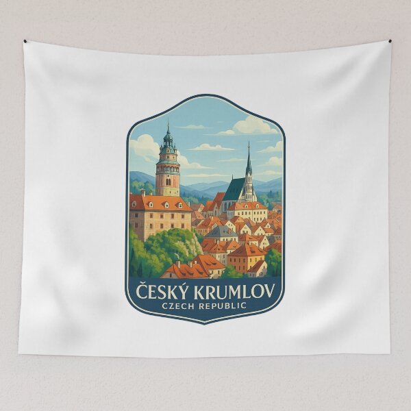 Item preview, Český Krumlov – Castle View Over Vltava River designed and sold by Aryabek.