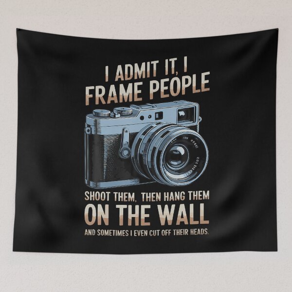 Item preview, I Frame People Cameraman Photo Camera Funny Photographer designed and sold by MelanieMiram1.